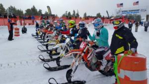 McCall riders Cassia Whipple, Shayla Fulfer and Pete Jacobs race in West Yellowstone