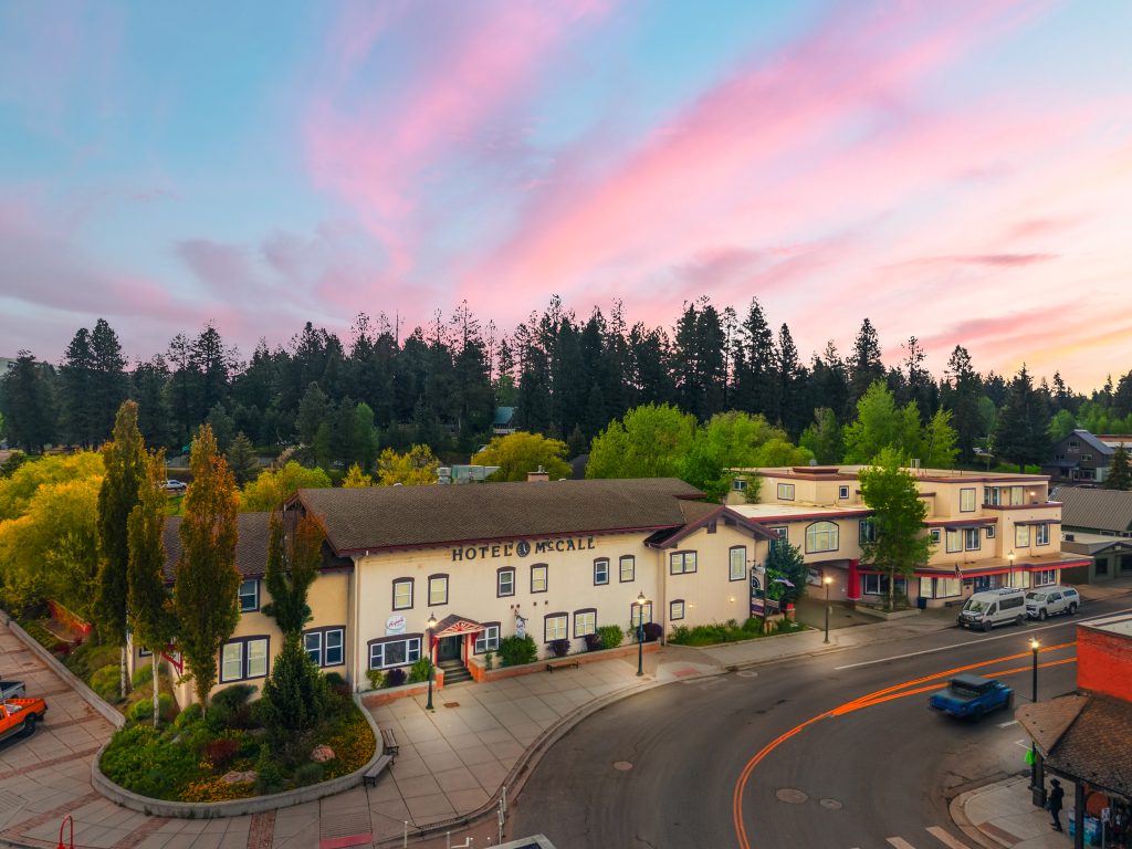 Hotel McCall at sunset