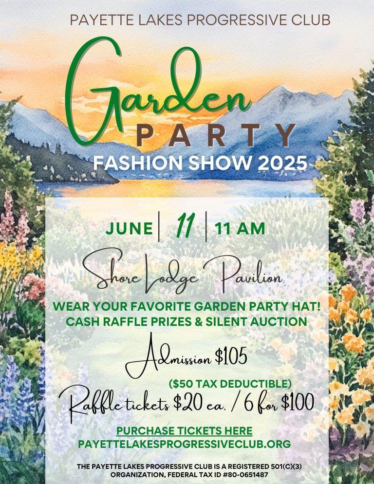 Payette Lakes Progressive Club Garden Party Fashion Show 2025
