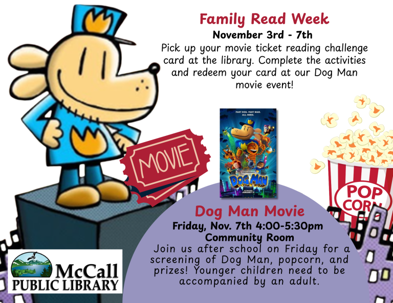 Family Read Week with the McCall Public Library