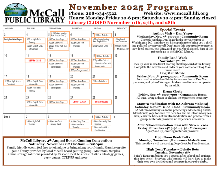 Sew Good at the McCall Public Library