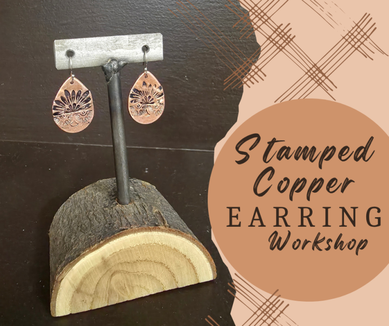 Stamped Copper Earring Making