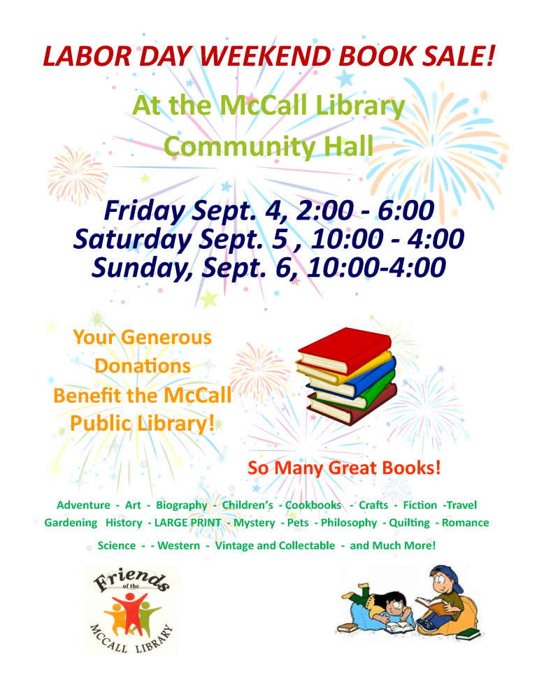 Labor Day Weekend Book Sale